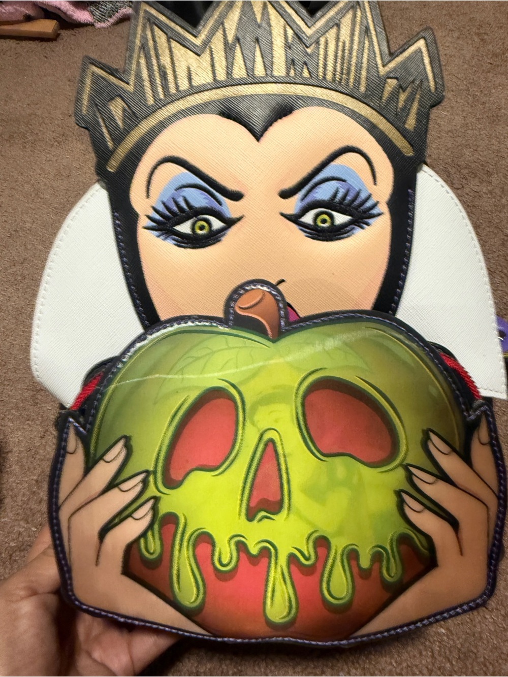 Evil Queen Poison Apple lenticular loungefly backpack